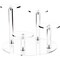 Plymor Clear Acrylic Round 8" Base Riser with 4 Round 3" Display Pedestals, 6" High